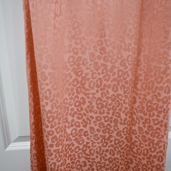 LPA Small 100% Silk Pink Animal Print Cowl Neck Maxi Dress Slip Maxi Dress - Picture 4 of 8